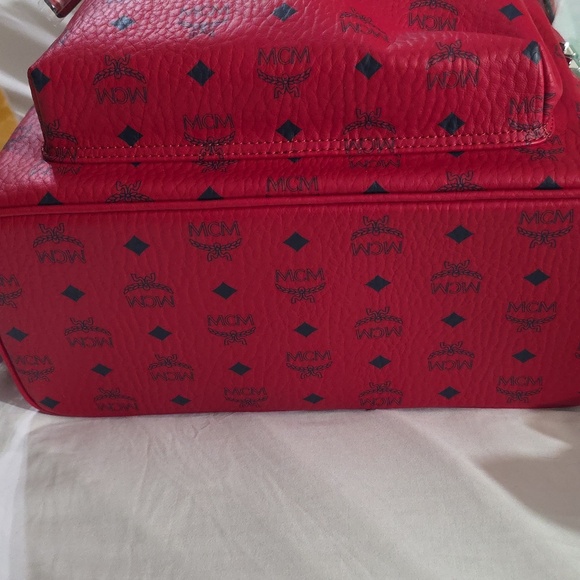 AUTHENTIC Candy Red MCM Backpack!  Brand New!